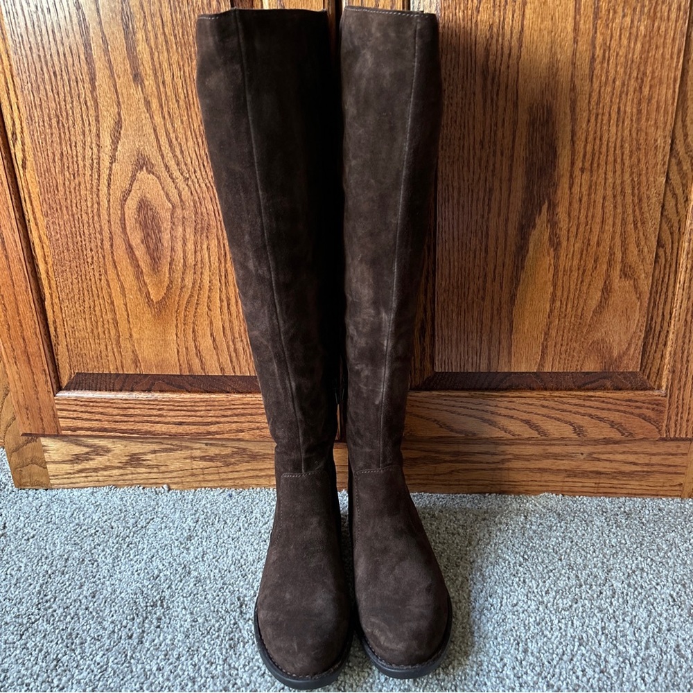 BORN | Cricket Suede Boots In Castagno Brown Suede NEW